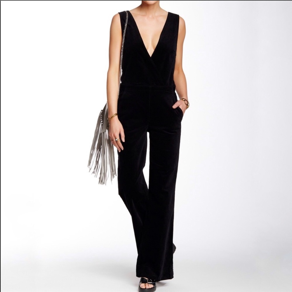 Free People Until Sunrise Velvet Jumpsuit